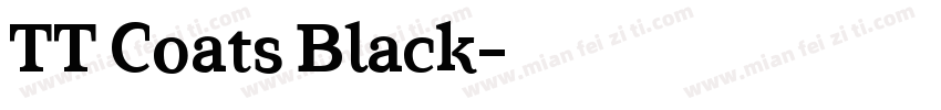 TT Coats Black字体转换